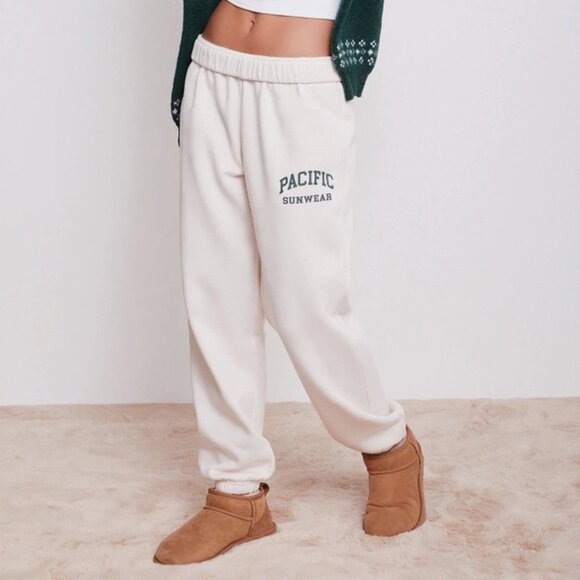 Pacsun Varsity Pacific Sunwear Sweatpants Women Size Medium - Picture 1 of 10